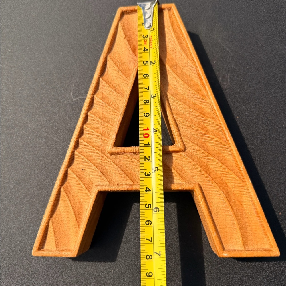 Medium size Decorative Letter A in wood